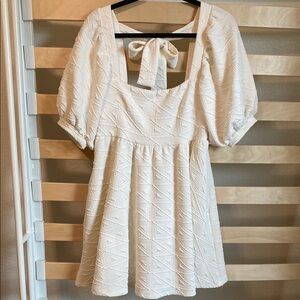 Free People Mini Dress with Bow Detail